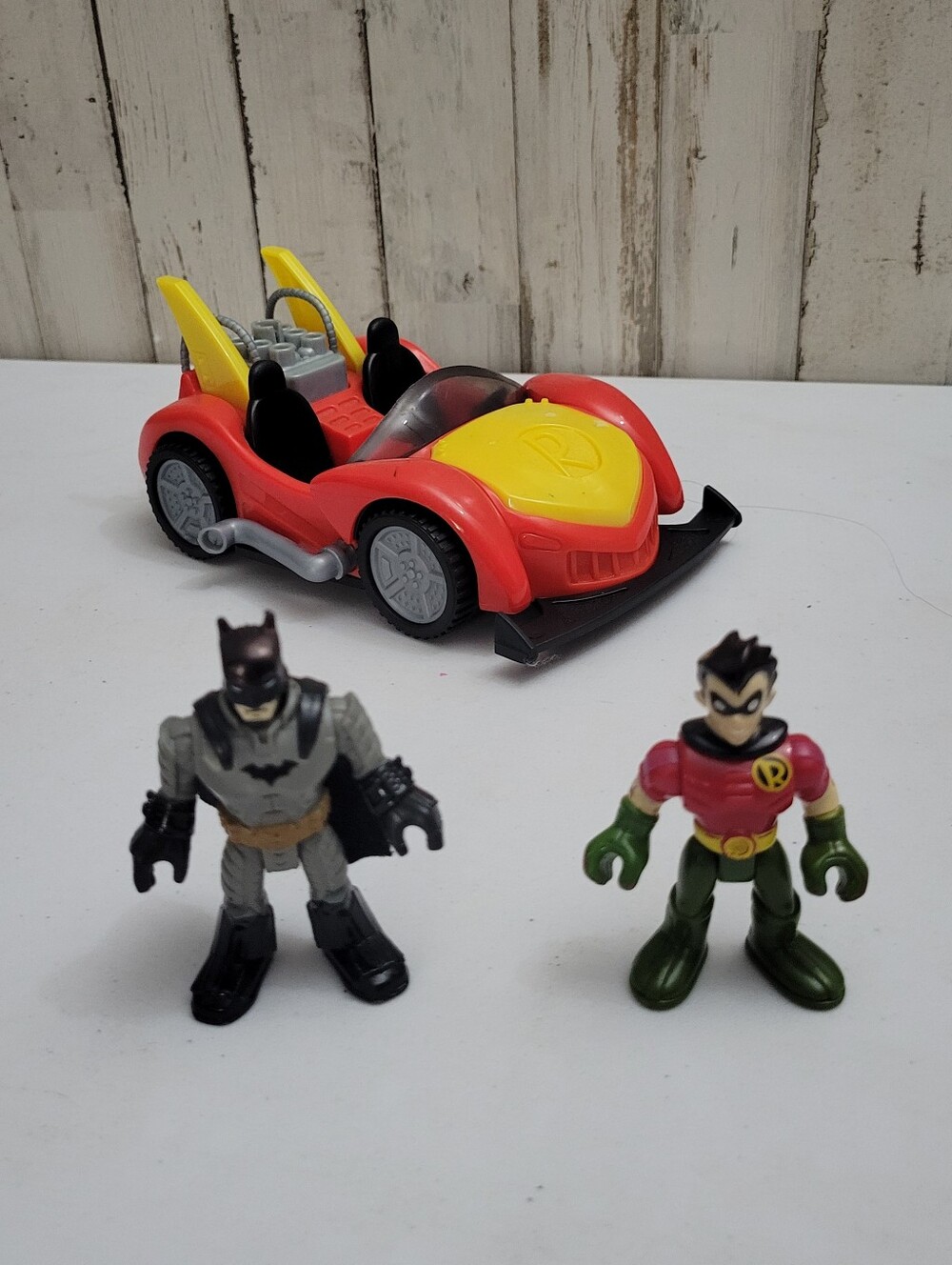 Imaginext Batman Robin Figures With Batman Car